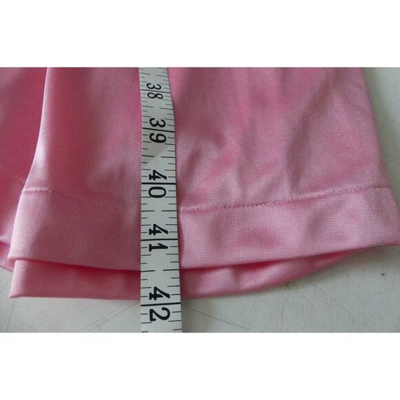 Vintage Pink Nylon Womens MEDIUM Vanity Fair Robe Zip Front Pockets House Dress - Picture 6 of 6